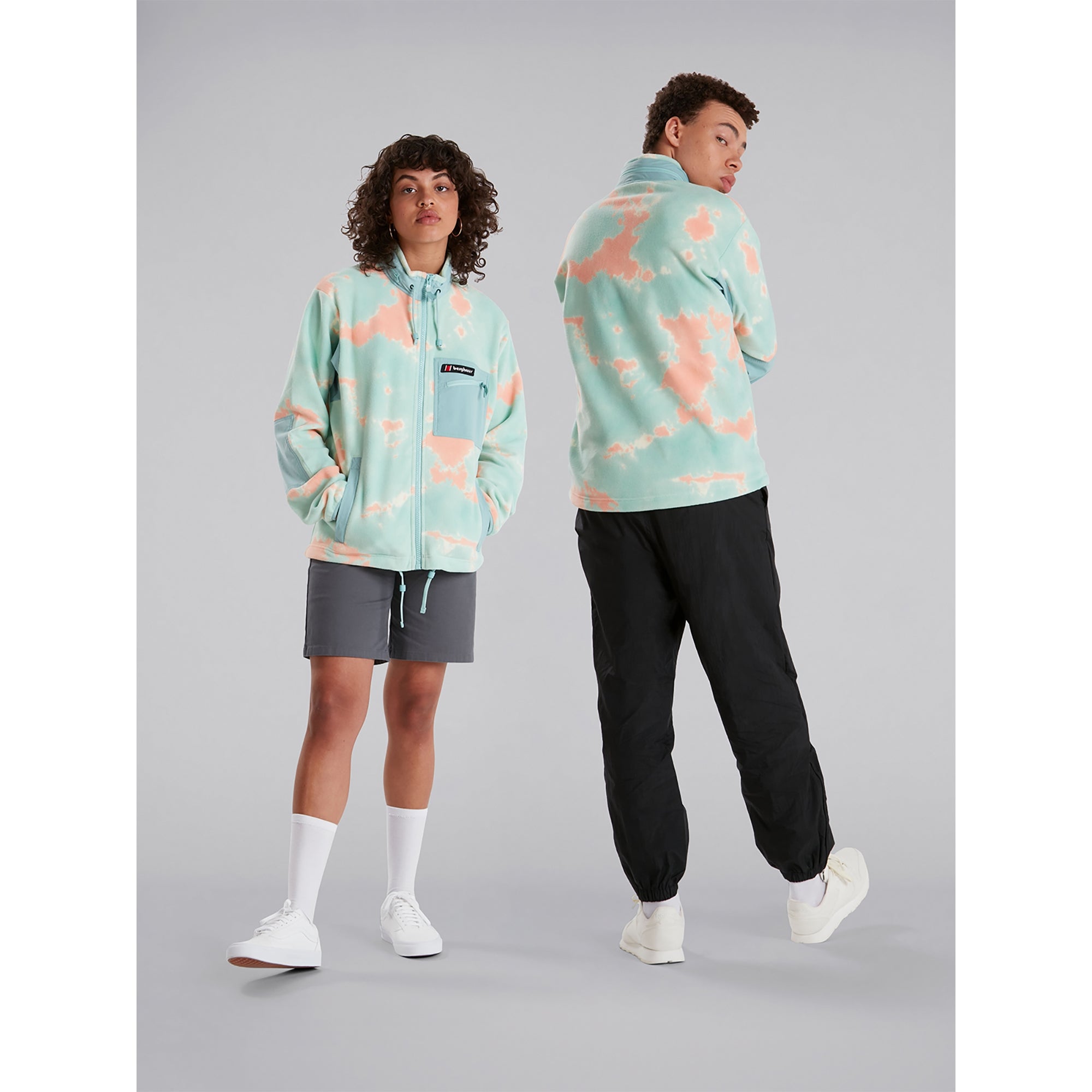 Unisex Ascent 91 Fleece - Pink / Blue | Berghaus
