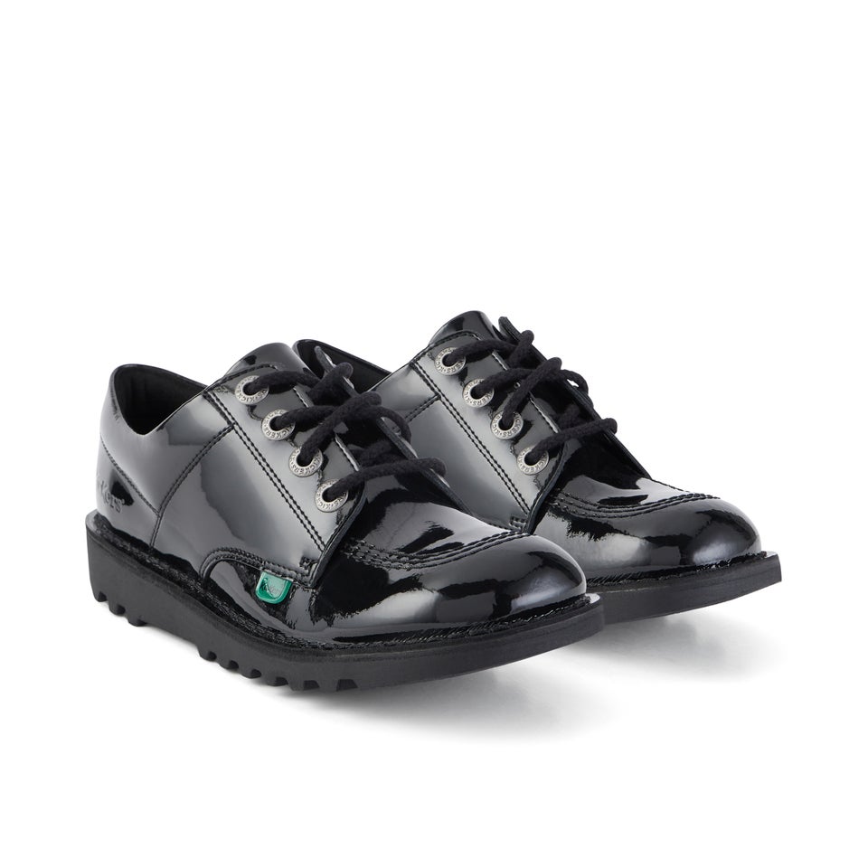 Youth Unisex Kick Lo Patent Leather Black