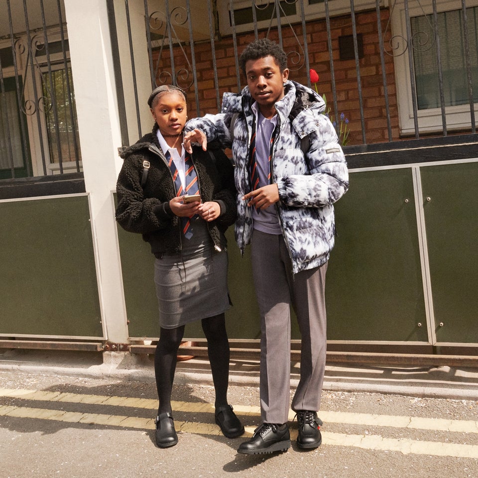 Youth Womens Kick T Bar Leather Black