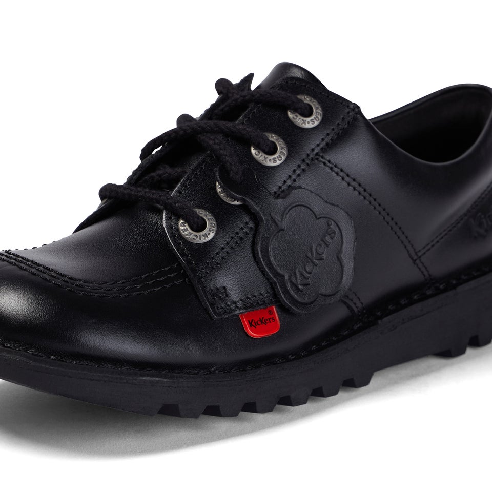 Youth Unisex Kick Lo Leather Black