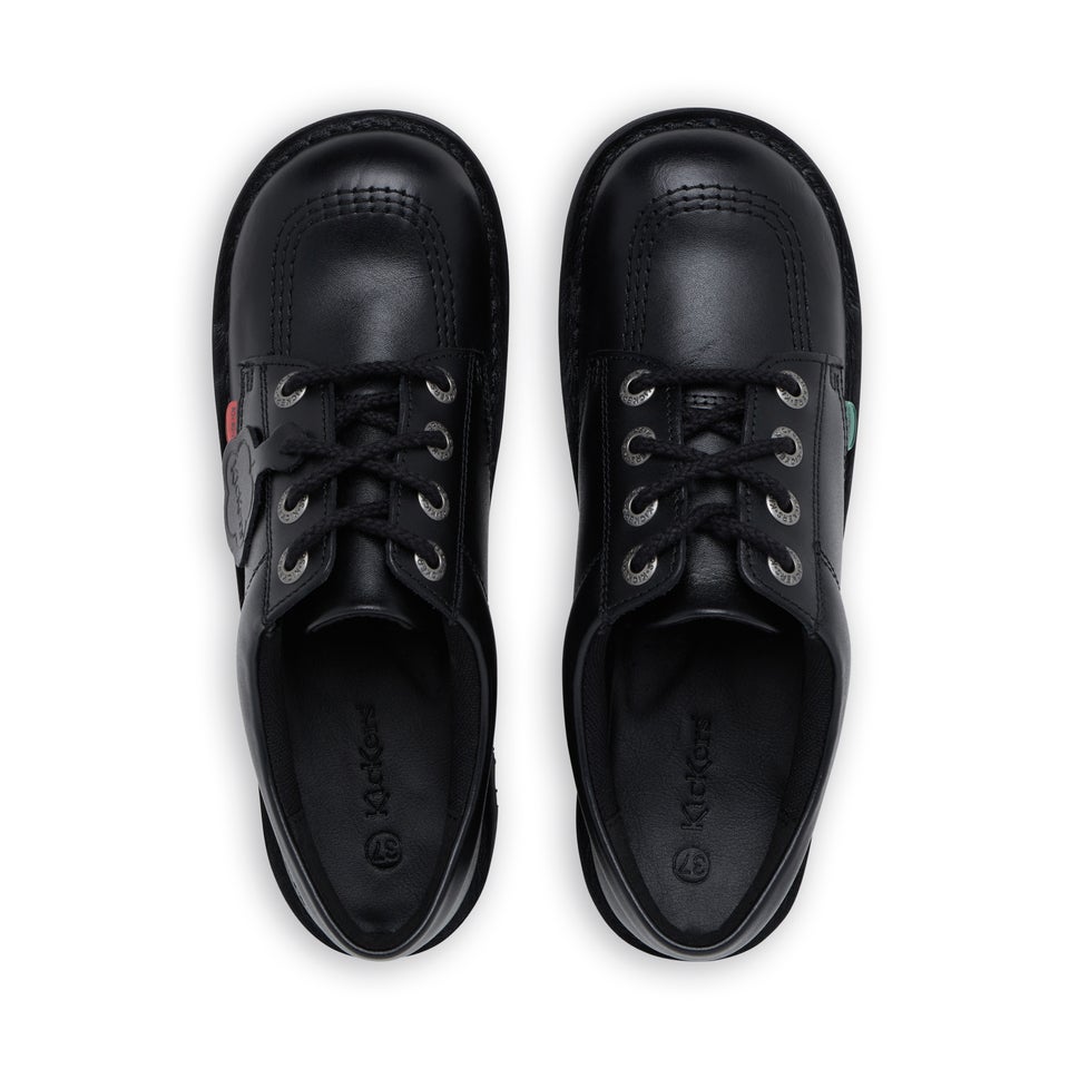 Youth Unisex Kick Lo Leather Black