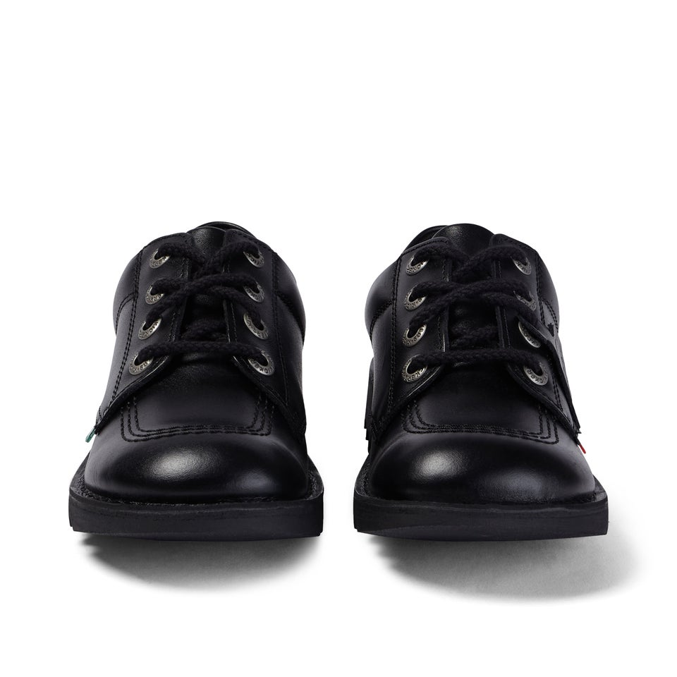 Youth Unisex Kick Lo Leather Black