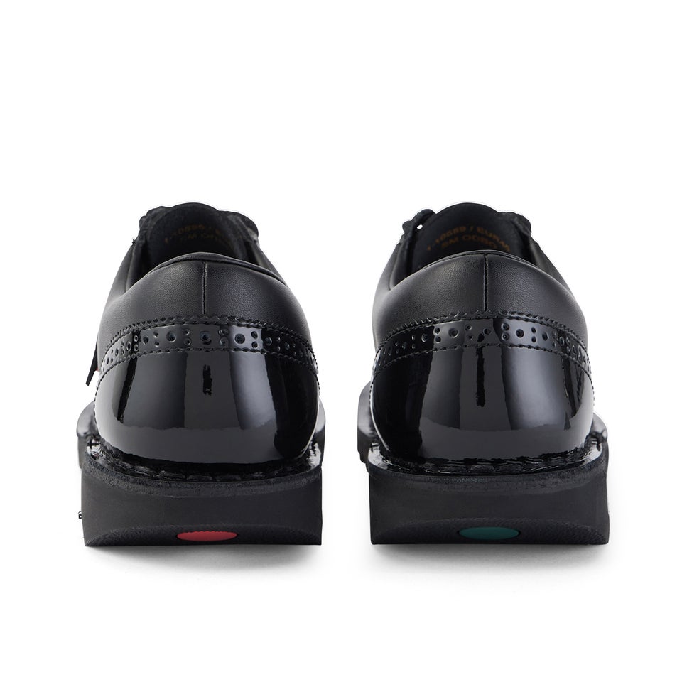 Adult Womens Kick Lo Brogue Leather Black