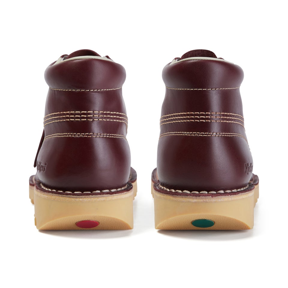 Adult Unisex Kick Hi Leather Dark Red