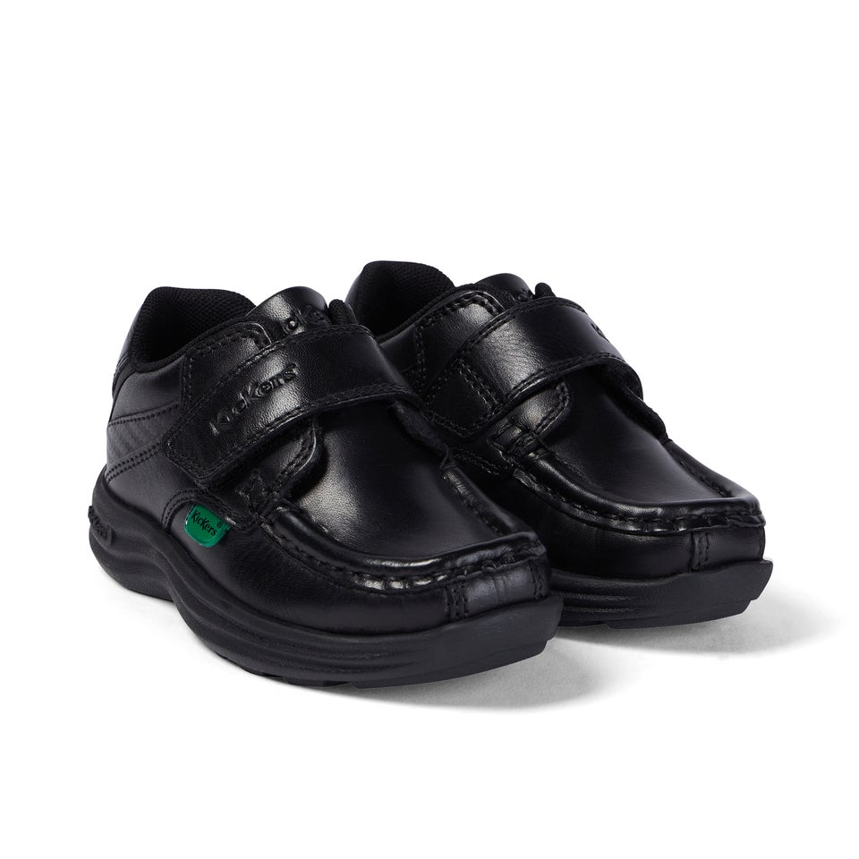 Infant Boys Reasan Strap Leather Black