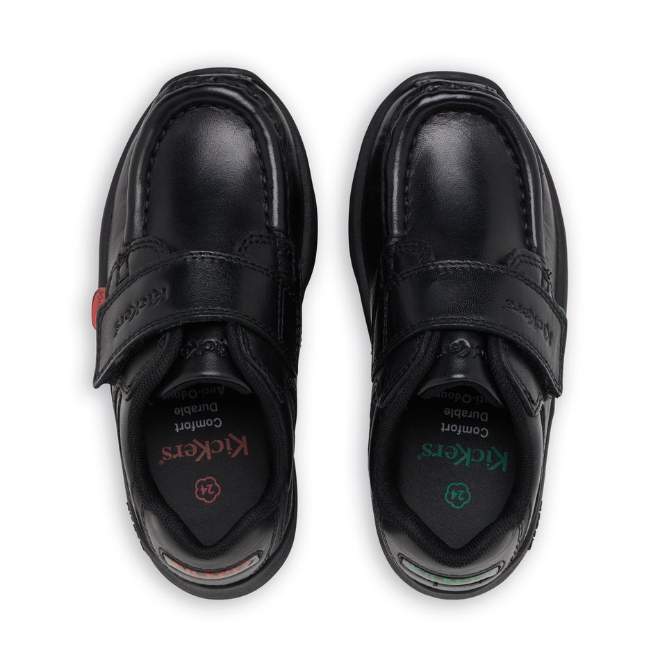 Infant Boys Reasan Strap Leather Black