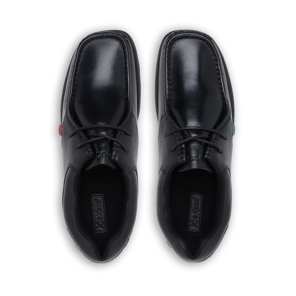 Adult Mens Fragma Lace Leather Black