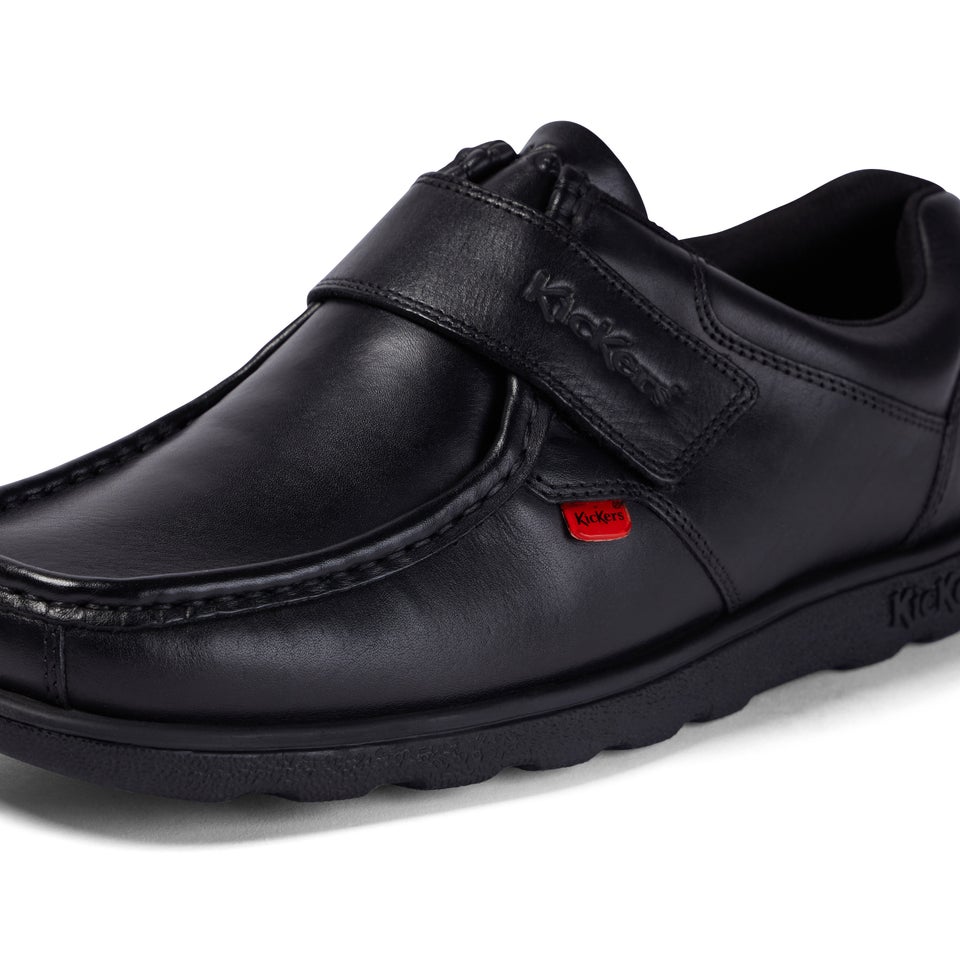 Adult Mens Fragma Strap Leather Black