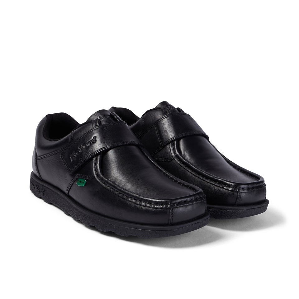 Adult Mens Fragma Strap Leather Black