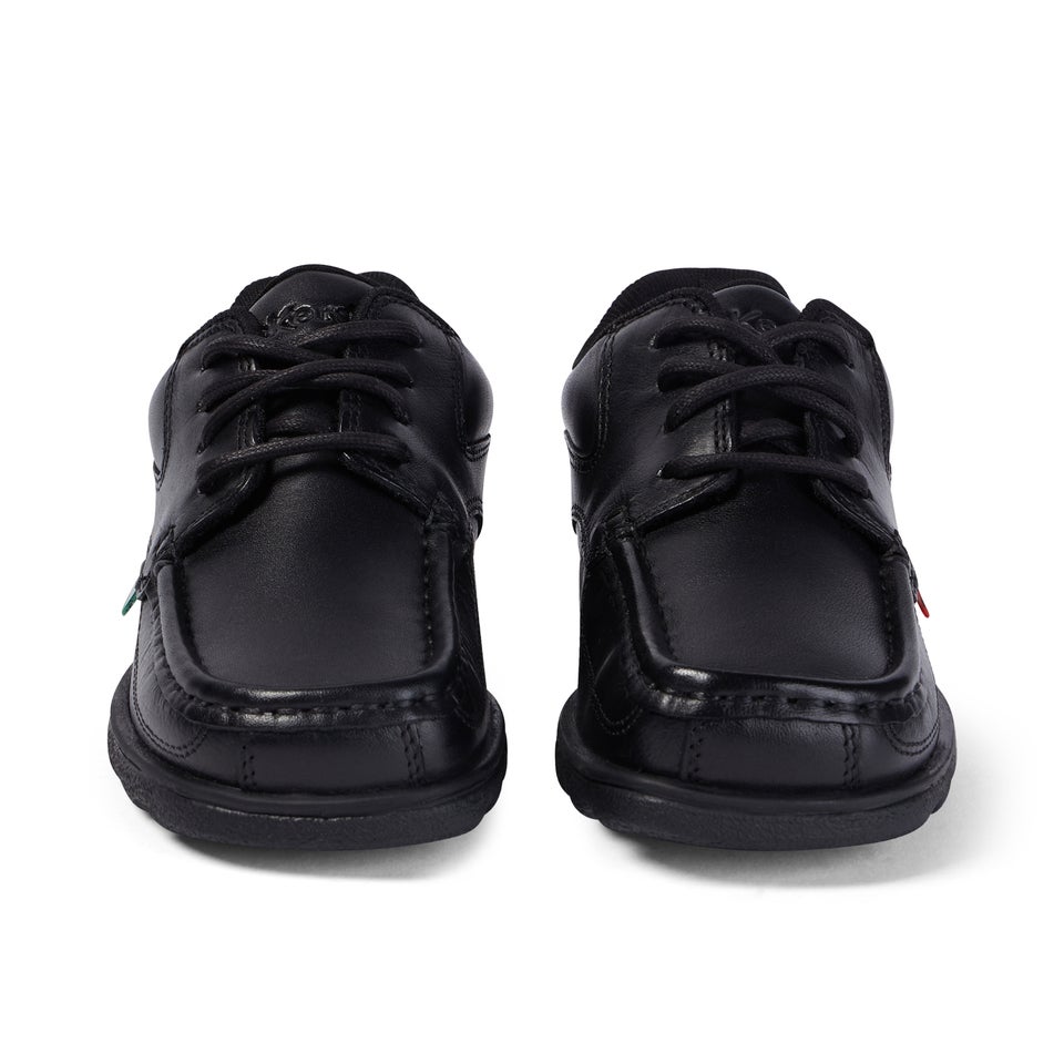 Junior Boys Fragma Lace Leather Black