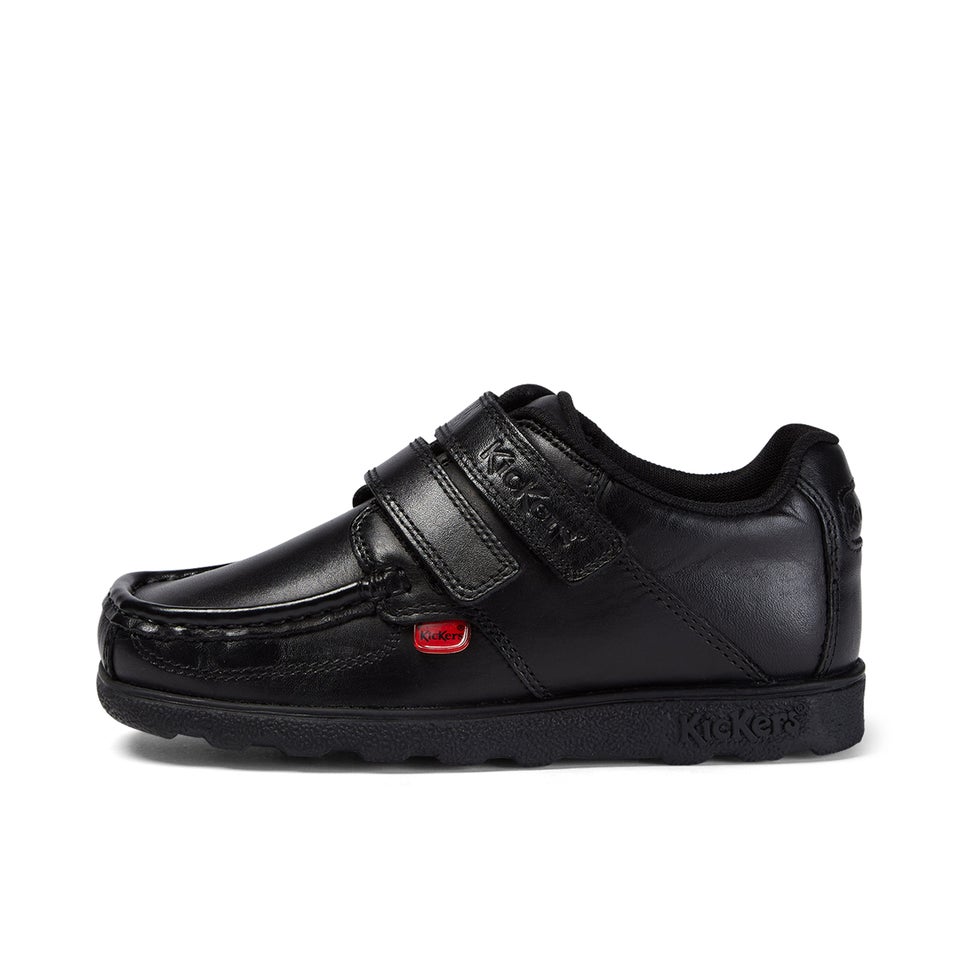 Junior Boys Fragma Twin Vel Leather Black