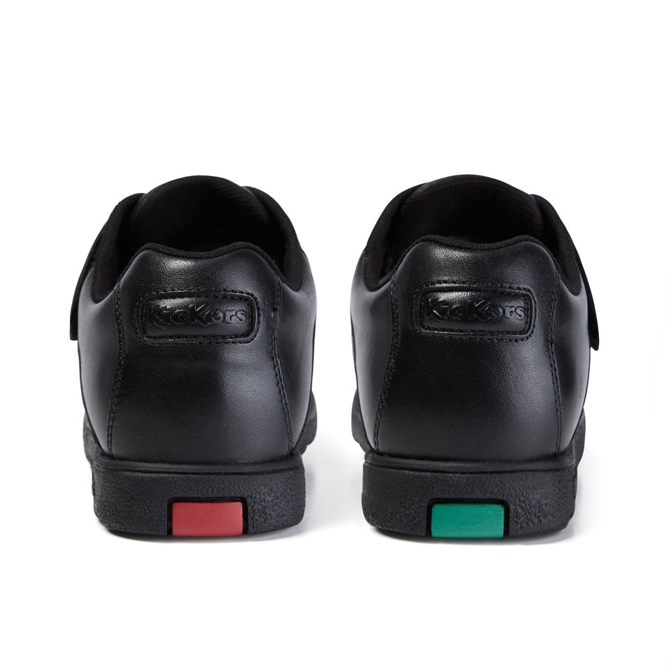 Youth Mens Fragma Moc Twin Vel Leather Black