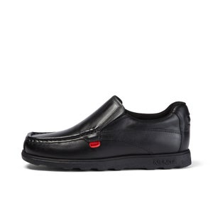 KICKERS FRAGMA SLIP LTHR YM BLACK - 3.