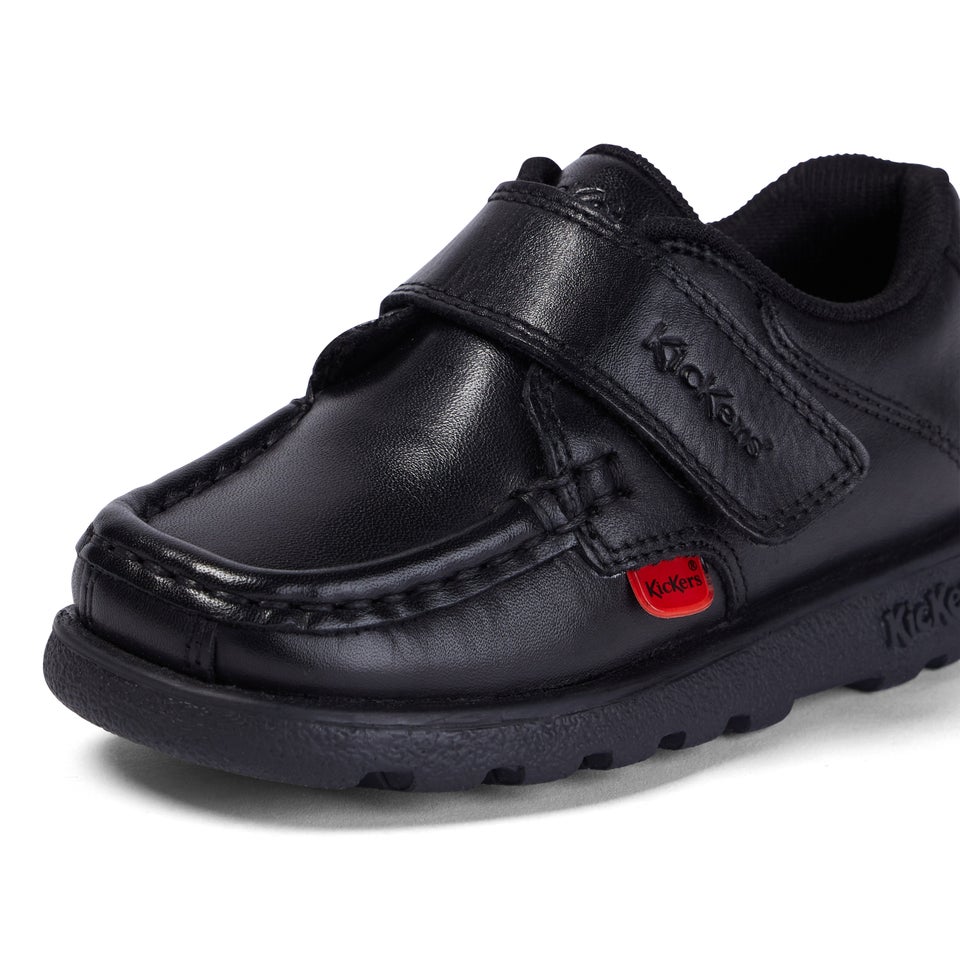 Infant Boys Fragma Strap Leather Black