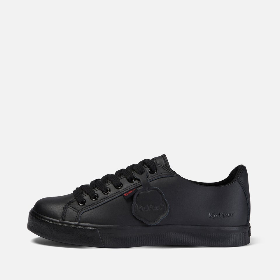 Youth Unisex Tovni Lacer Leather Black