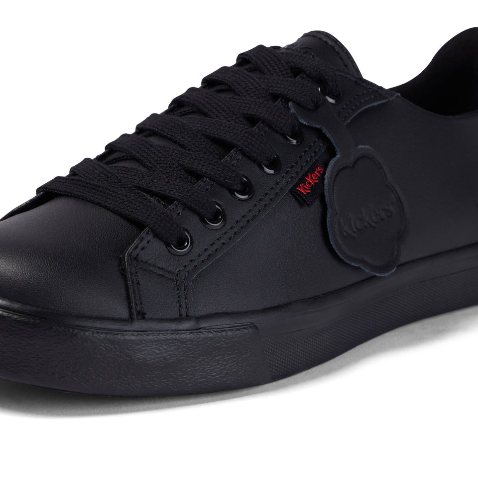 Youth Unisex Tovni Lacer Leather Black