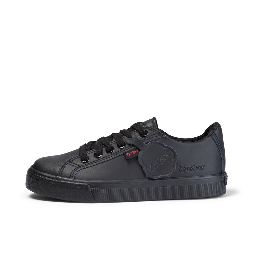 Junior Unisex Tovni Lacer Leather Black