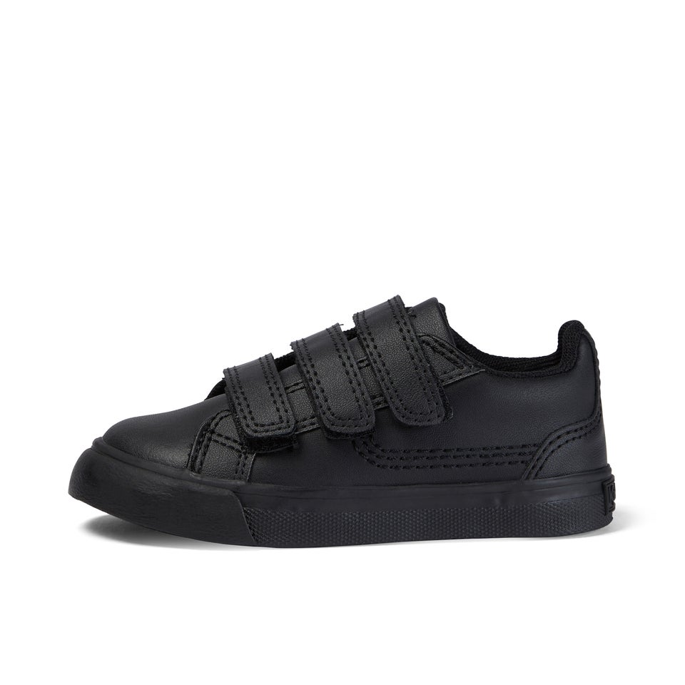 Infant Unisex Tovni Trip Leather Black