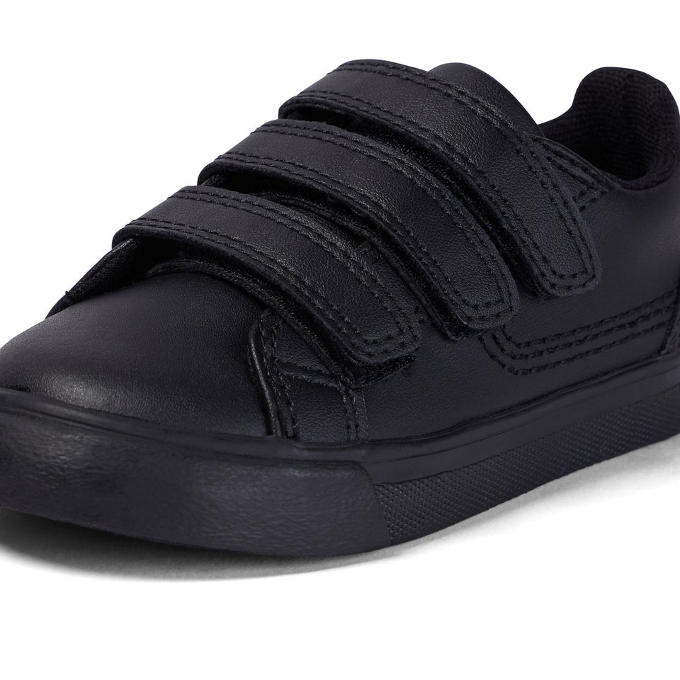 Infant Unisex Tovni Trip Leather Black