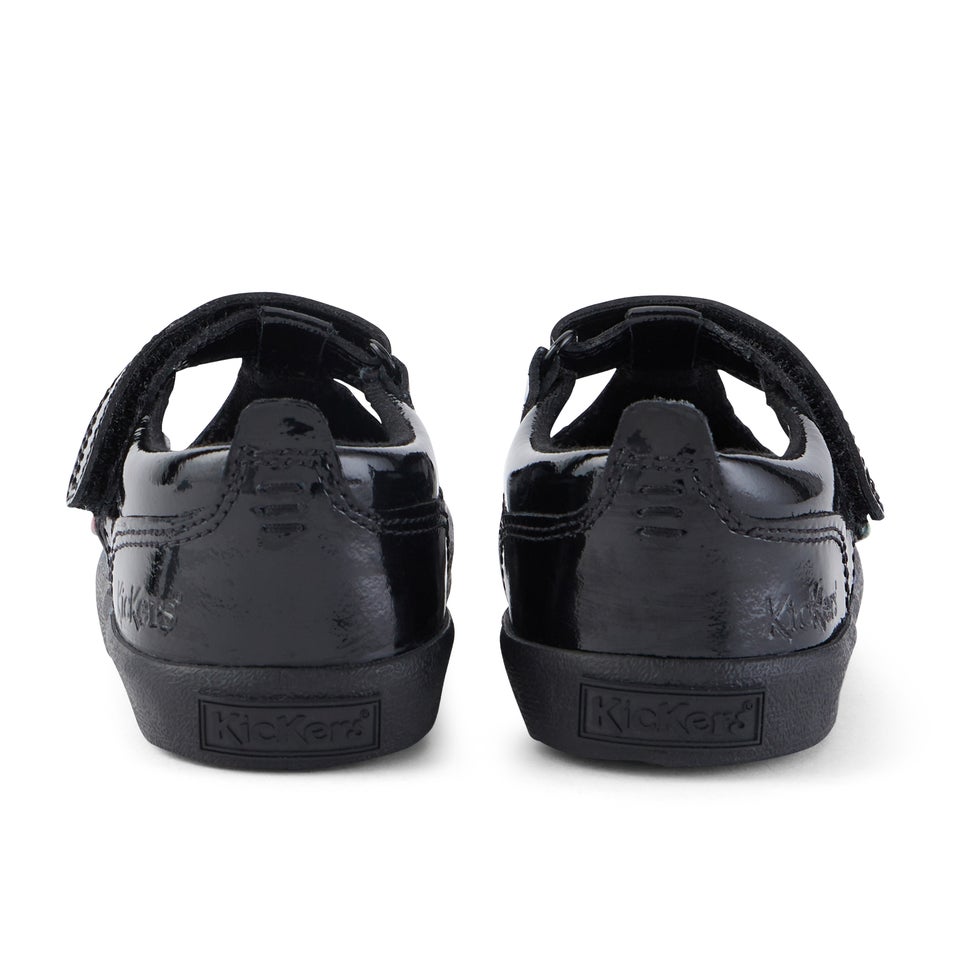 Infant Girls Kariko T-Strap Patent Leather Black