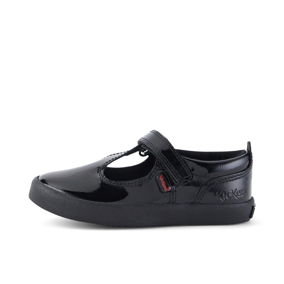 Infant Girls Kariko T-Strap Patent Leather Black