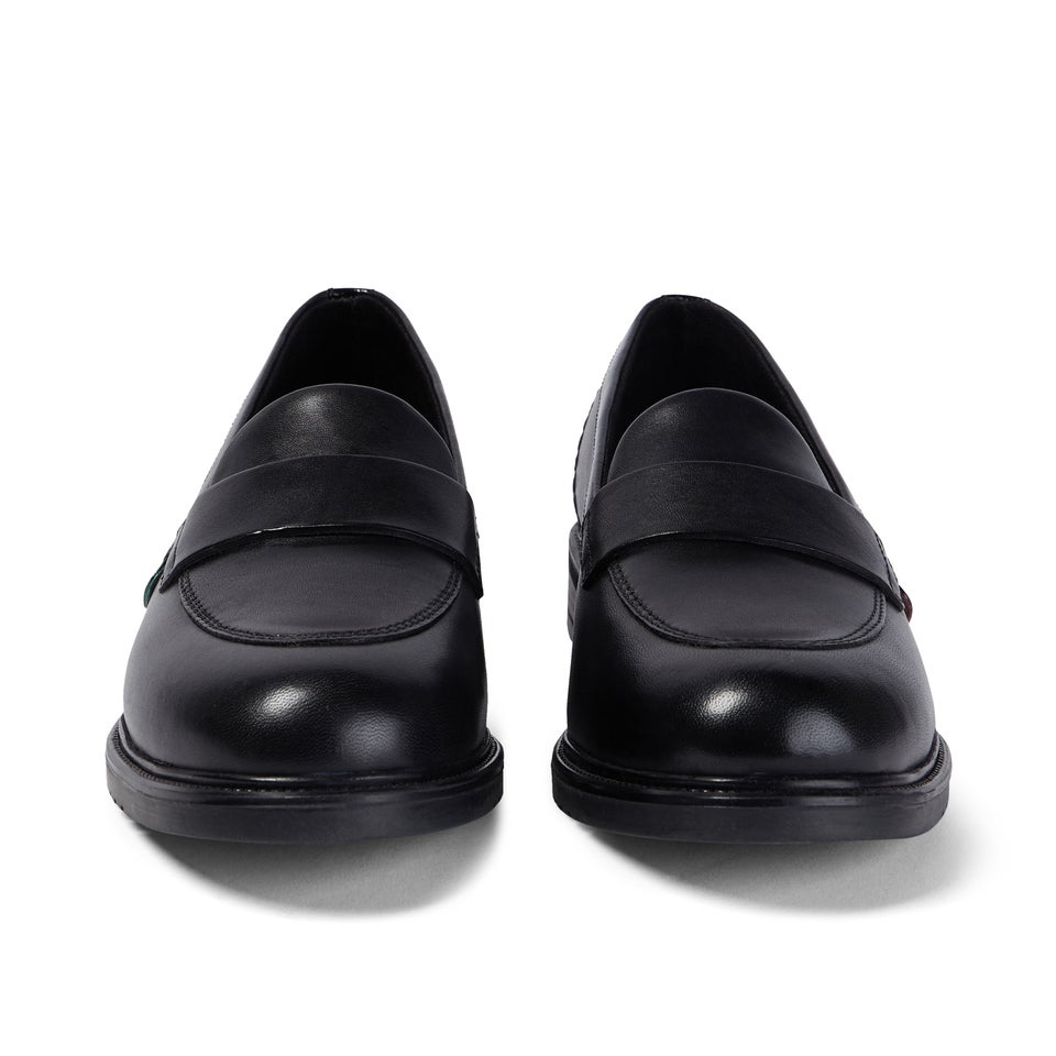 Adult Womens Lach Slip Leather Black