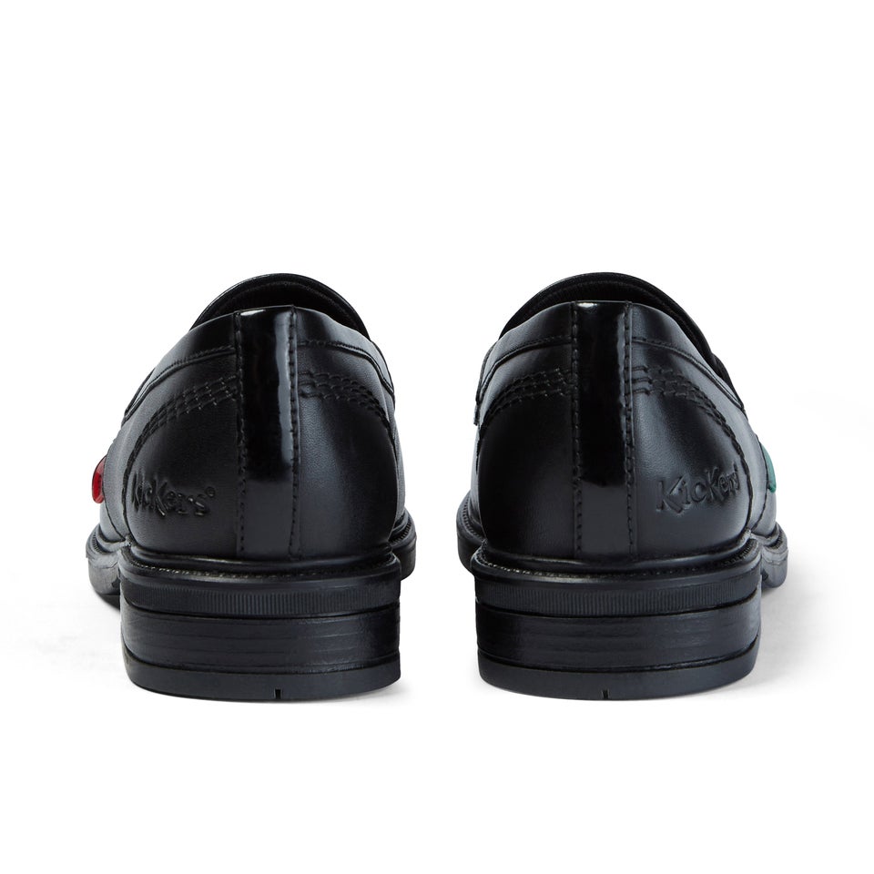 Adult Womens Lach Slip Leather Black