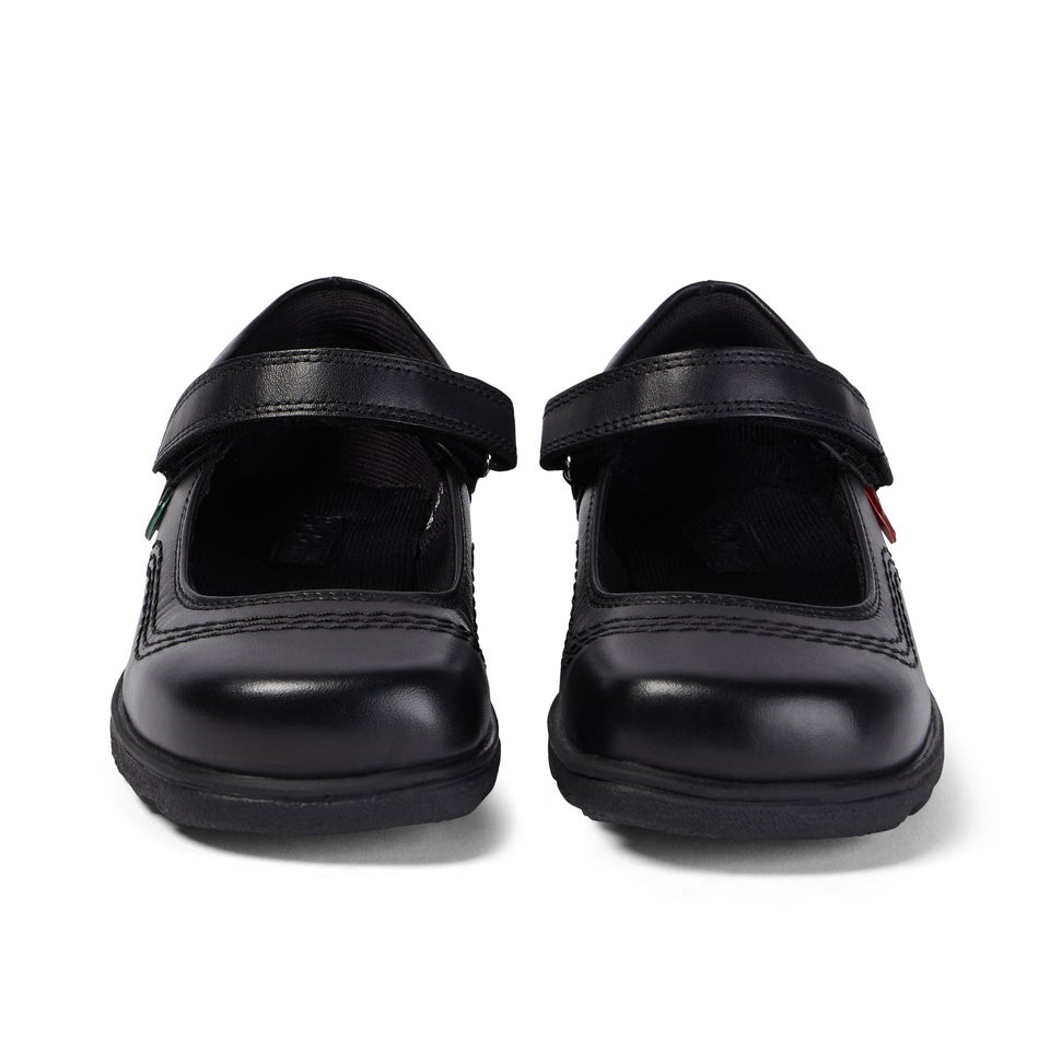 Junior Girls Fragma Pop Leather Black