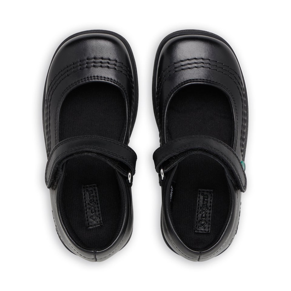 Infant Girls Fragma Pop Leather Black