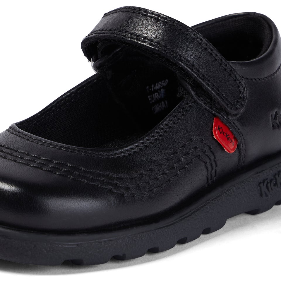 Infant Girls Fragma Pop Leather Black