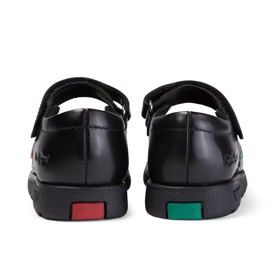 Infant Girls Fragma Pop Leather Black