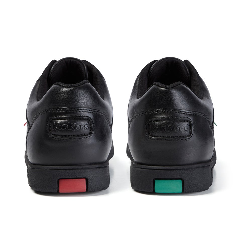 Youth Mens Fragma Lace Leather Black