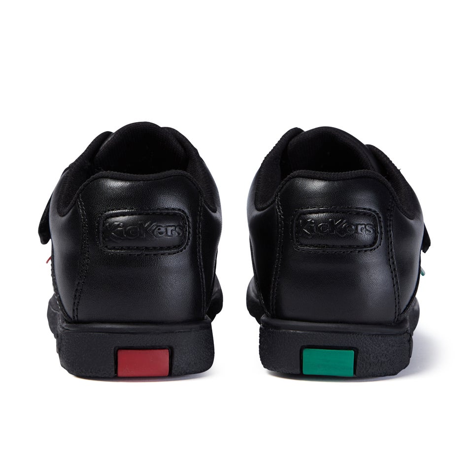 Junior Boys Fragma Strap Leather Black