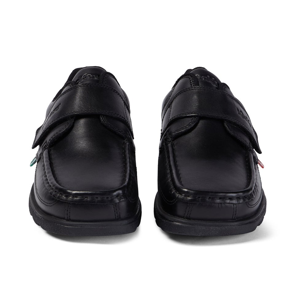 Youth Mens Fragma Strap Leather Black