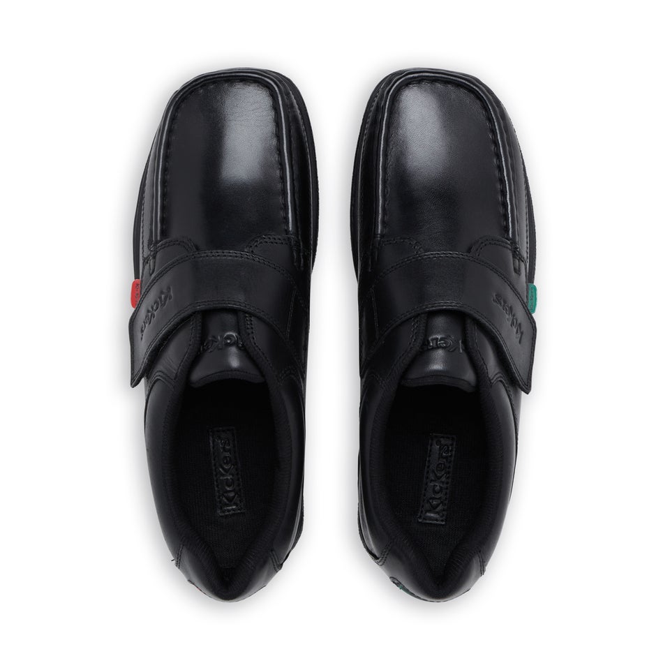 Youth Mens Fragma Strap Leather Black