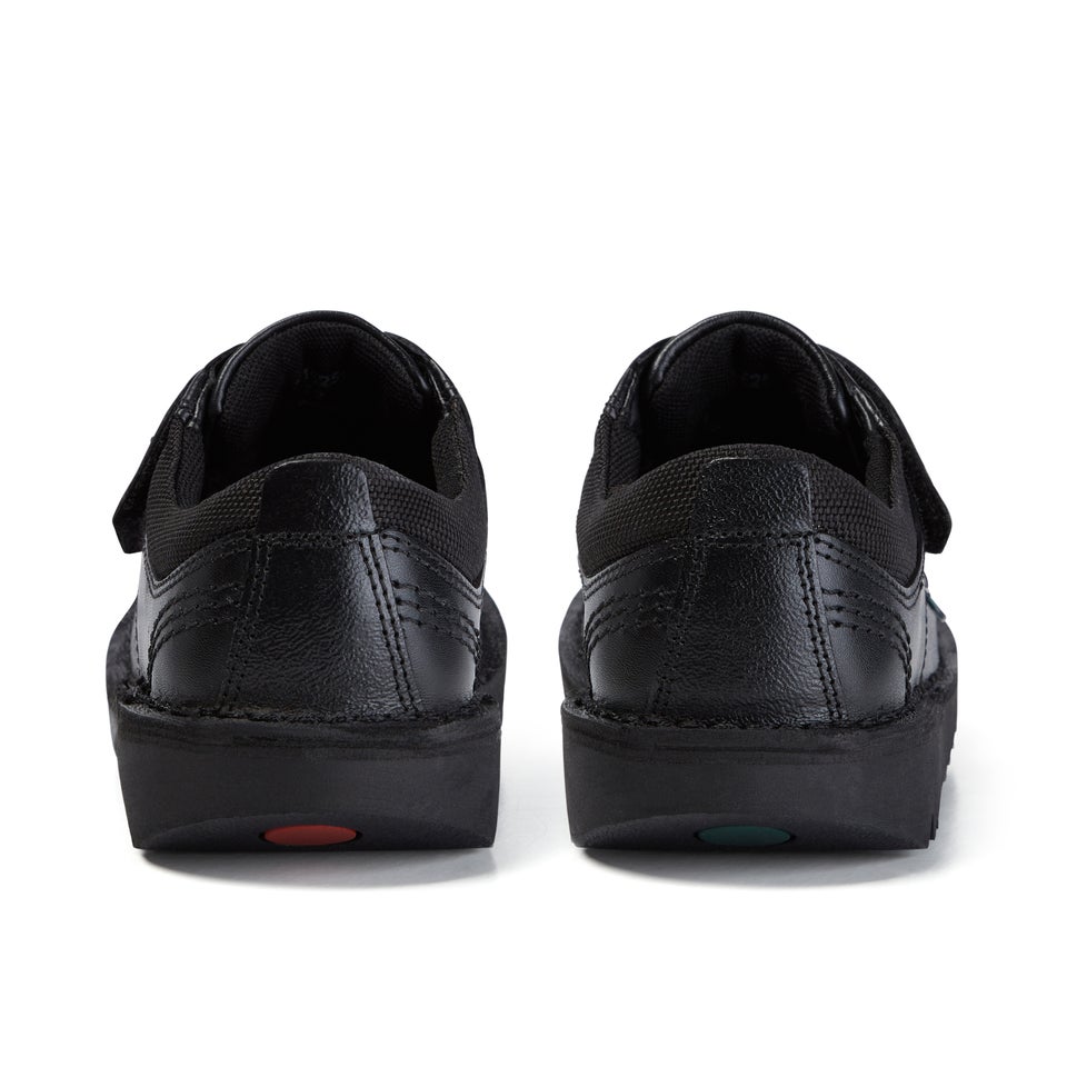 Junior Boys Kick Lo Scuff Leather Black