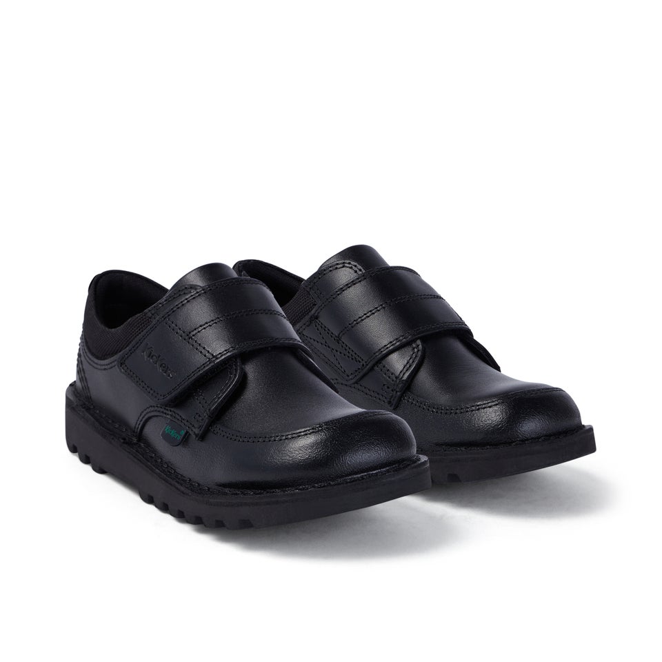 Junior Boys Kick Lo Scuff Leather Black