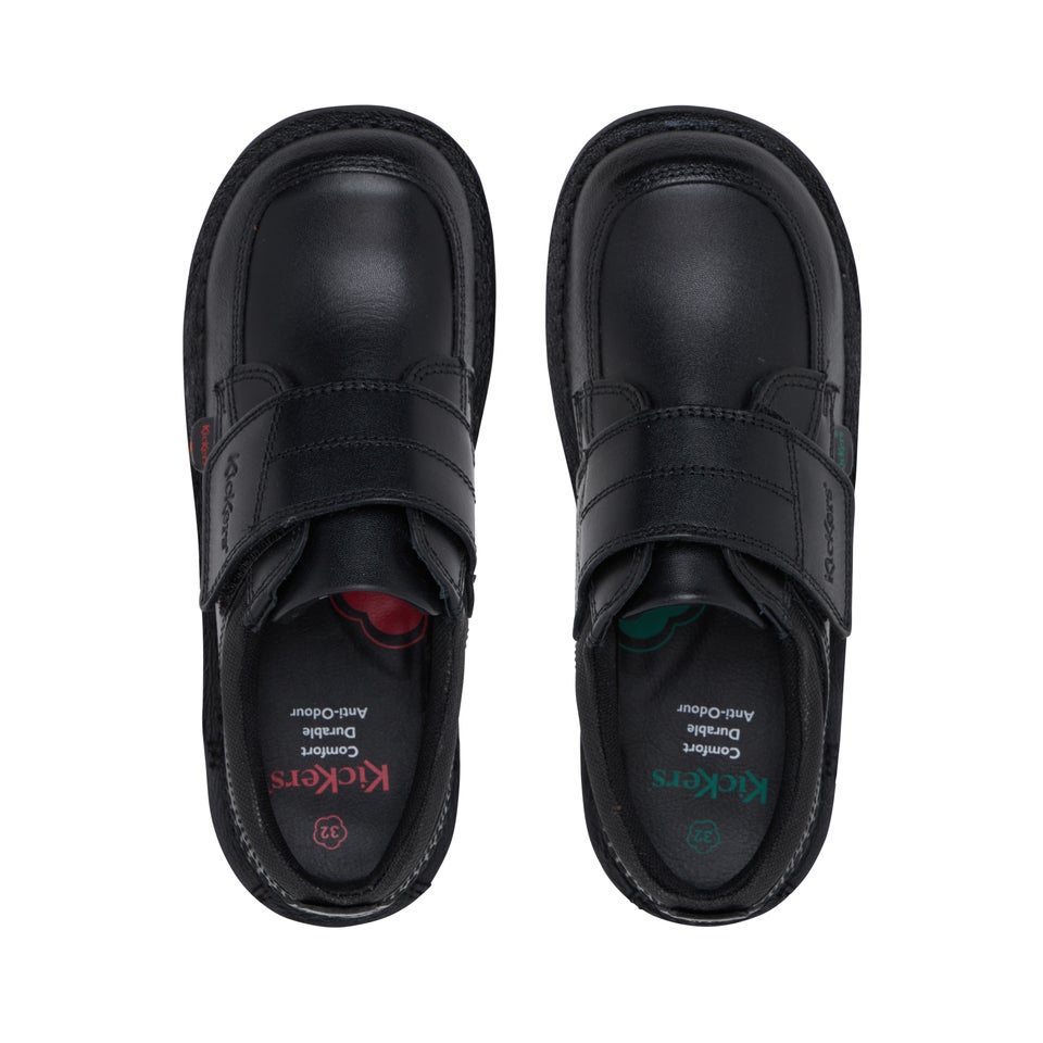 Junior Boys Kick Lo Scuff Leather Black