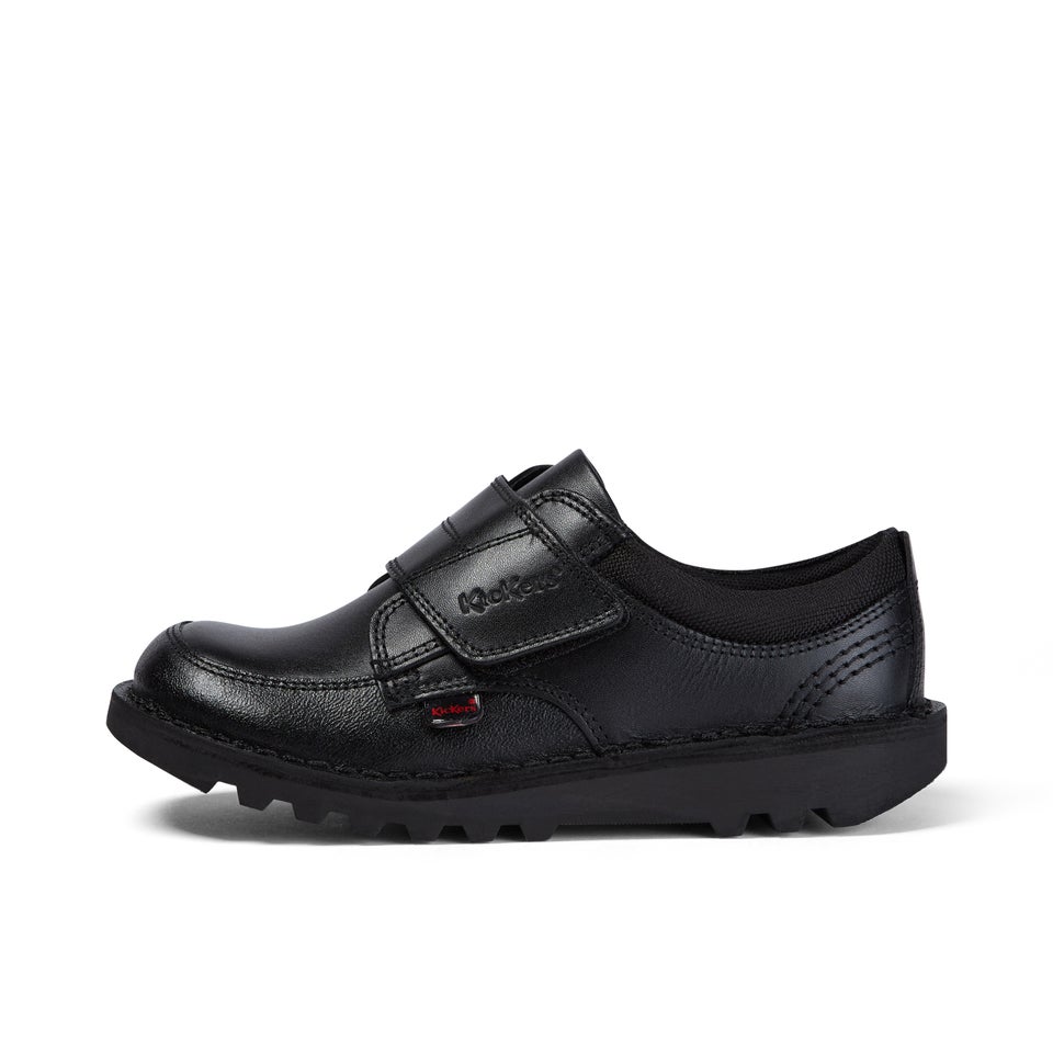 Junior Boys Kick Lo Scuff Leather Black