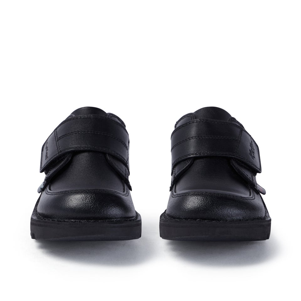 Junior Boys Kick Lo Scuff Leather Black