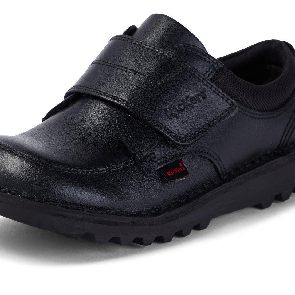 Junior Boys Kick Lo Scuff Leather Black