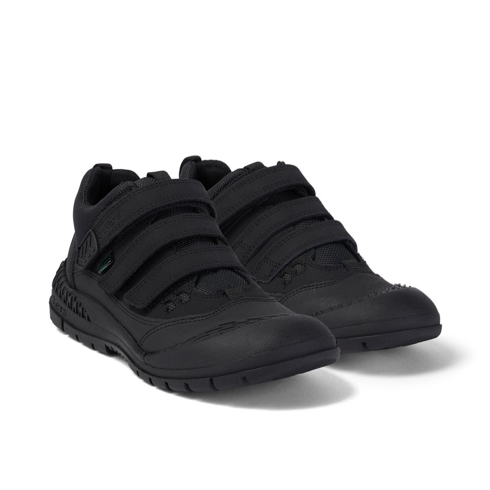 Junior Boys Trukka Mid Leather Black