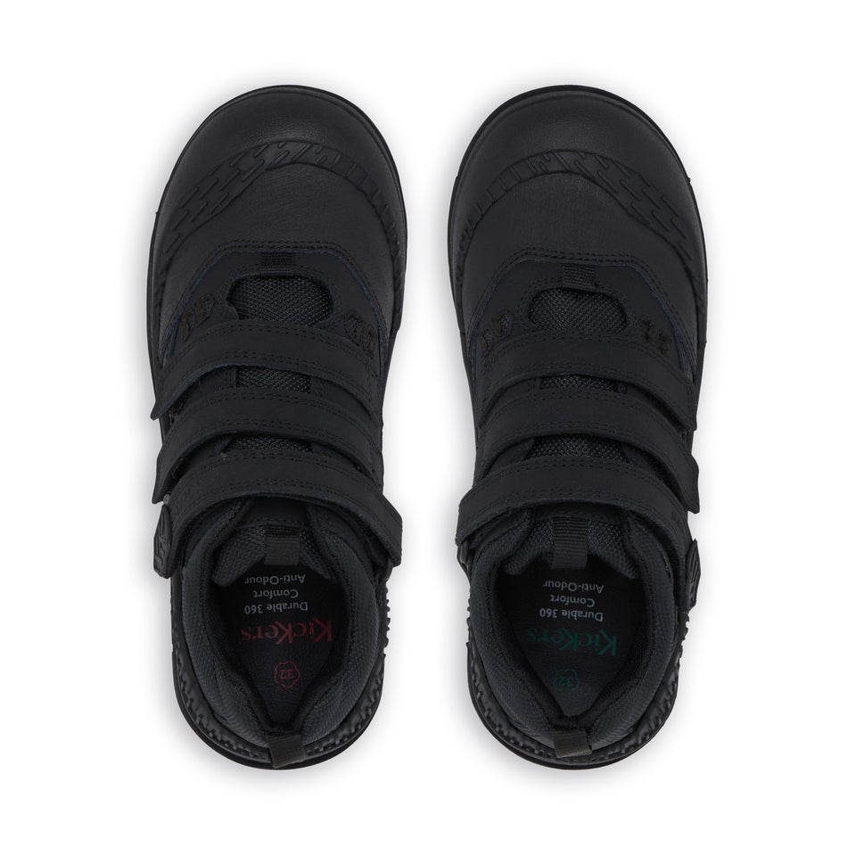 Junior Boys Trukka Mid Leather Black