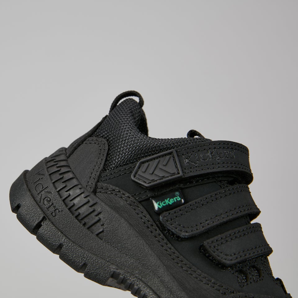 Junior Boys Trukka Mid Leather Black