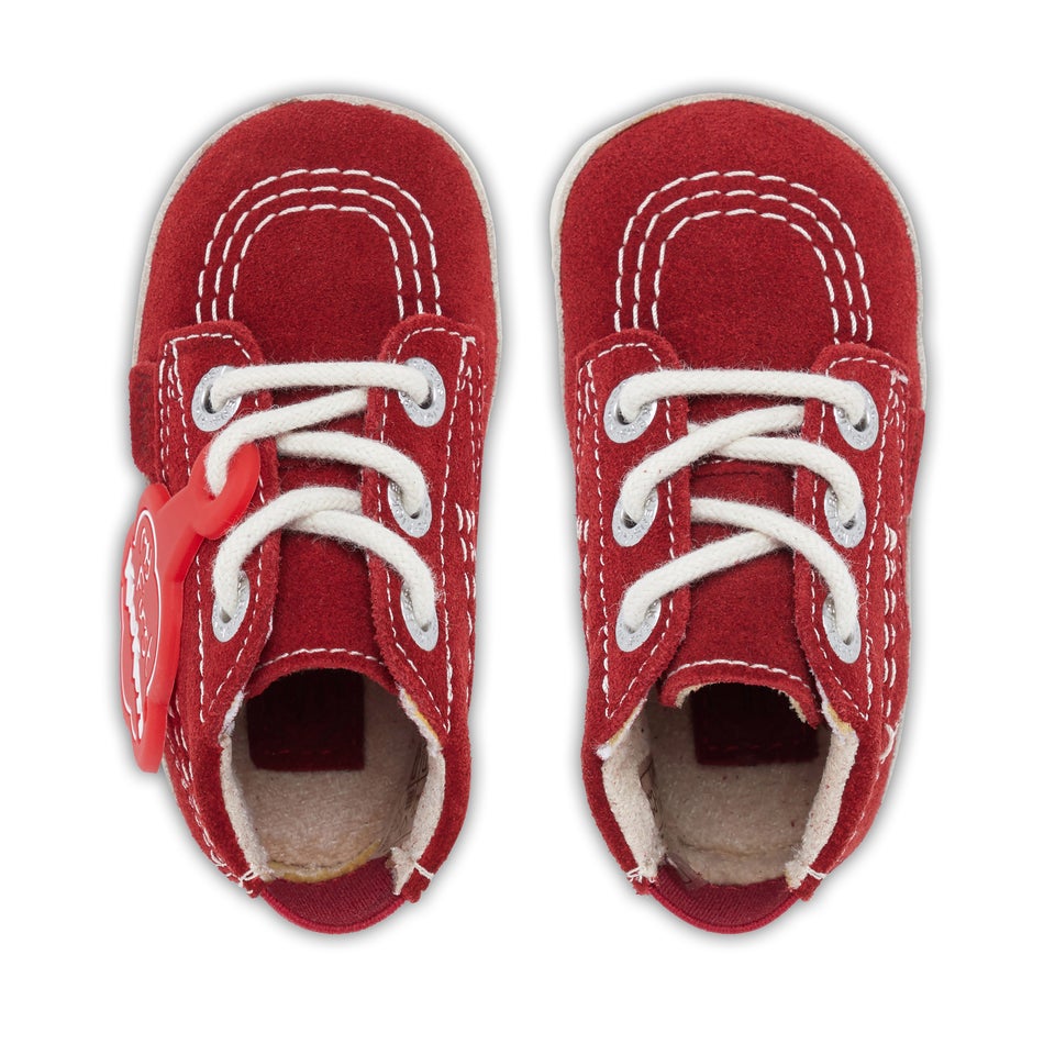 Babies Kick Hi Suede Red