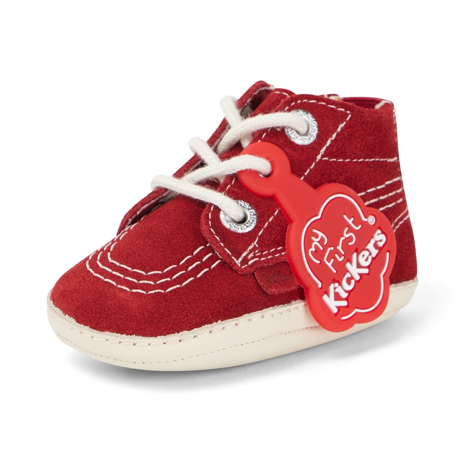 Babies Kick Hi Suede Red