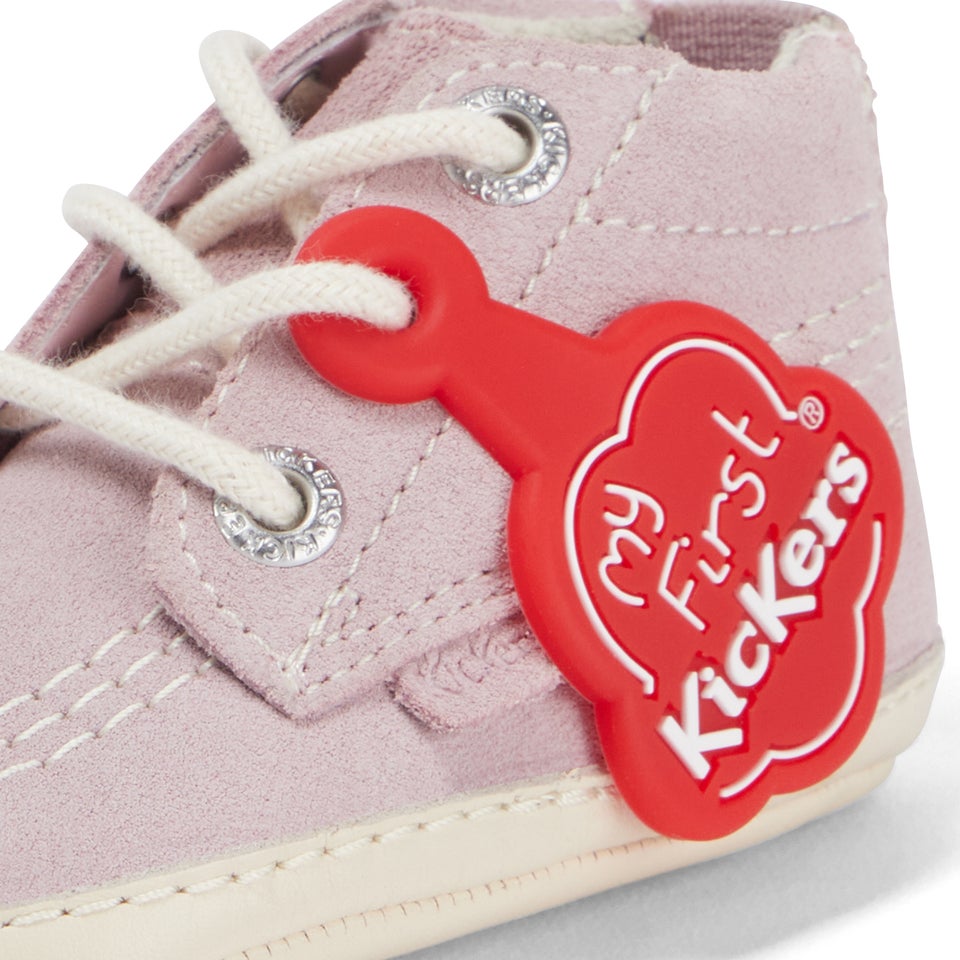 Babies Kick Hi Crib Suede Pink