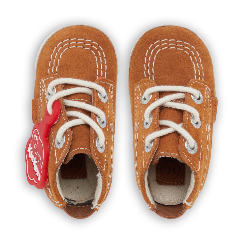 Babies Kick Hi Crib Suede Tan