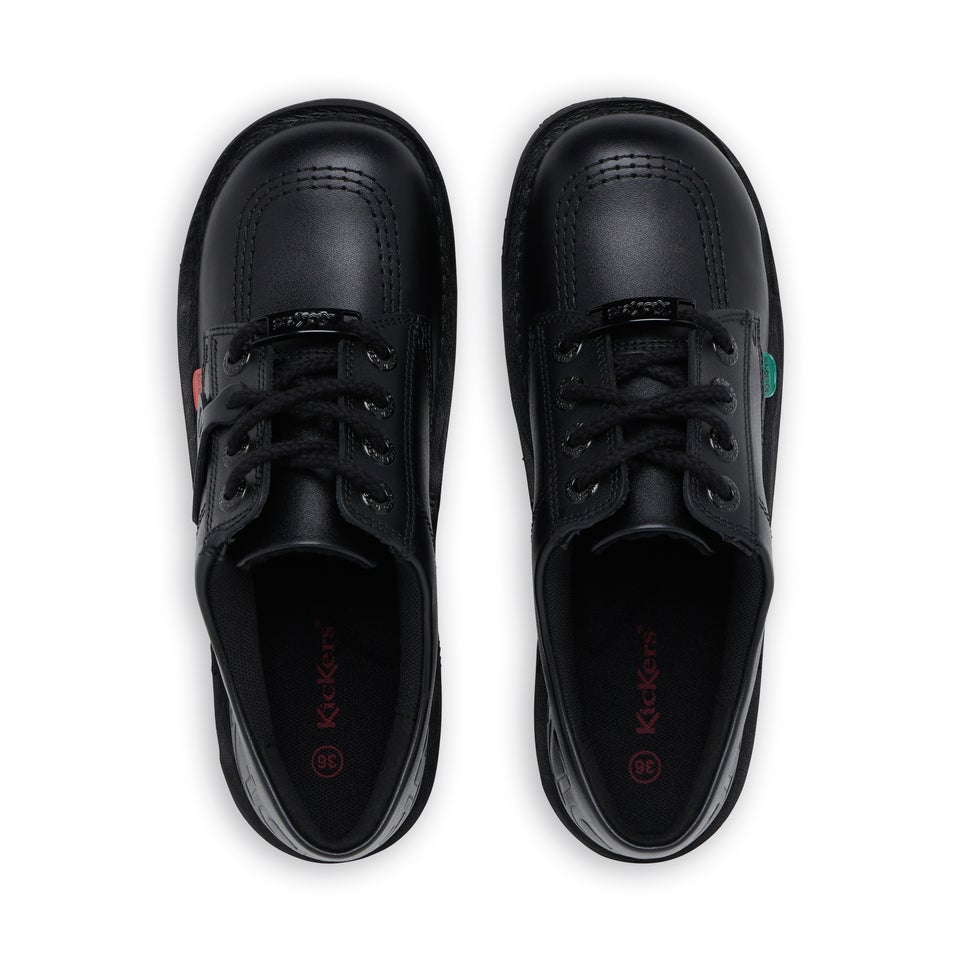 Youth Mens Kick Lo Luxx Leather Black