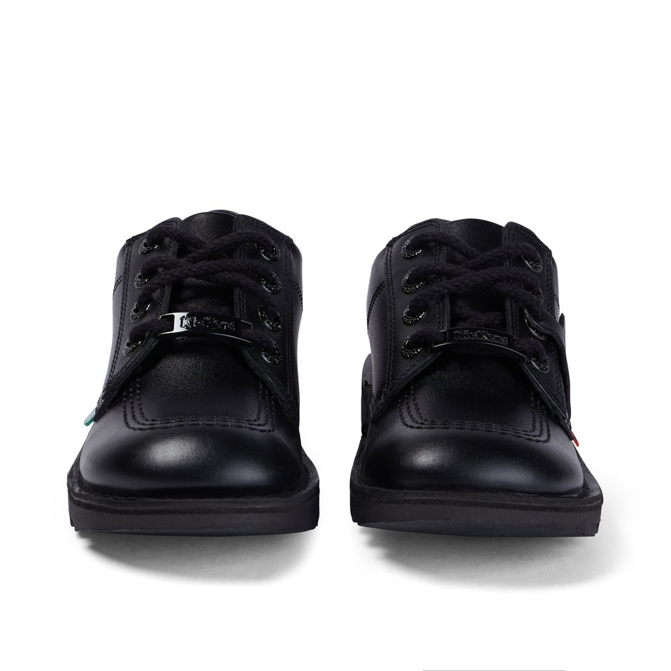 Youth Mens Kick Lo Luxx Leather Black